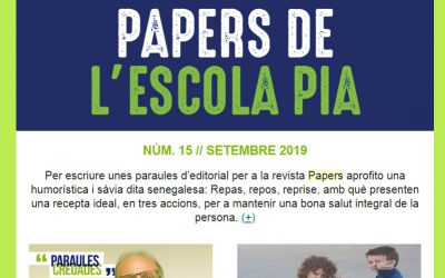 PAPERS DE L’ESCOLA PIA Nº15