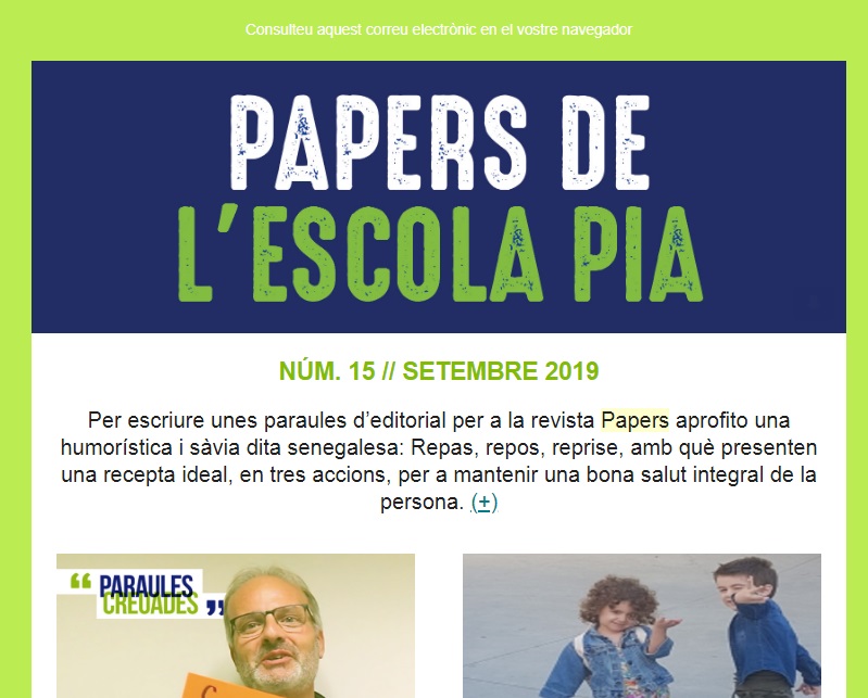 PAPERS DE L’ESCOLA PIA Nº15